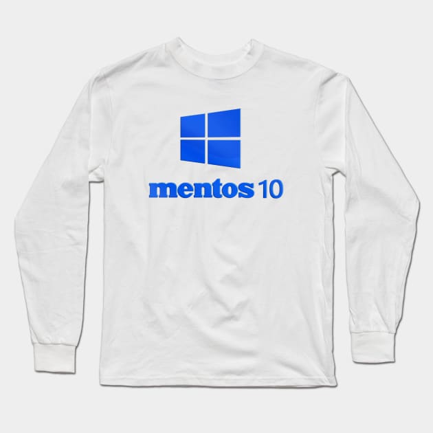 Mentos 10 Operating System Long Sleeve T-Shirt by Bombastic Graphics